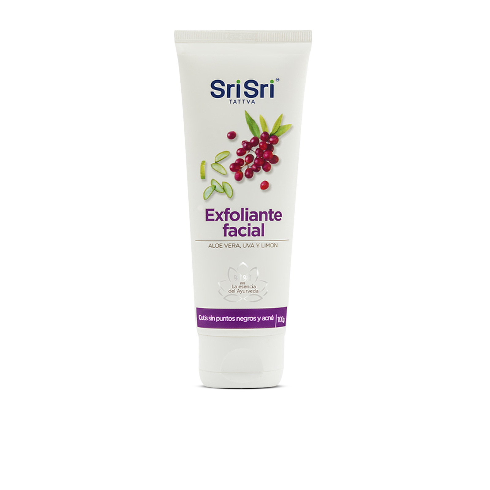 Exfoliante Facial - Extractos de Aloe Vera, Uva y Limón